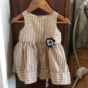 Janie and jack spring stripped dress with flower